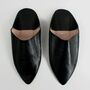 Men's Moroccan Pointed Leather Slippers, thumbnail 10 of 12