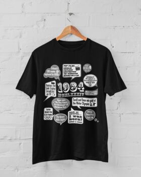 'Events Of 1984' Bespoke 40th Birthday Gift T Shirt, 5 of 9