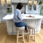Wooden Bar Stool With Wicker Seat Ardennes, thumbnail 3 of 5