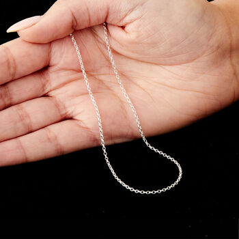 Sterling Silver Medium Belcher Chain Necklace – 16in To 22in, 4 of 8