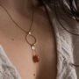 Astralis Necklace 14k Gold Filled And Sunstone Pendant, thumbnail 2 of 7