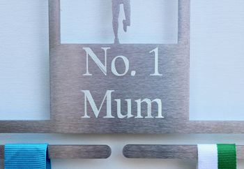 Personalised Female Finisher Medal Display Hanger, 5 of 6