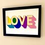 Inlaid Rainbow Mirror Love Sign, thumbnail 6 of 6