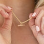 Personalised T Bar Necklace, thumbnail 1 of 11