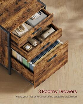Filing Cabinet With Drawers And Open Shelves, 4 of 7