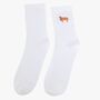 Men's Christmas Highland Cow Embroidered Cotton Socks Five Pack, thumbnail 6 of 8