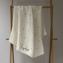 Personalised Knitted Baby Blanket In Multi Colour Bobble, thumbnail 2 of 4