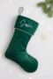 Velvet Personalised Christmas Stocking, thumbnail 1 of 6