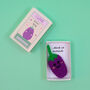 Wool Felt Aubergine With Cheeky Message In A Matchbox, thumbnail 3 of 4