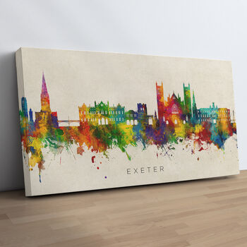 Exeter Skyline Cityscape Black White, 10 of 12