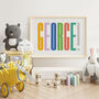 Personalised Typography Name Print 'Colour Love', thumbnail 5 of 10