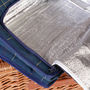Personalised Blue Tweed Two Person Picnic Hamper, thumbnail 9 of 11