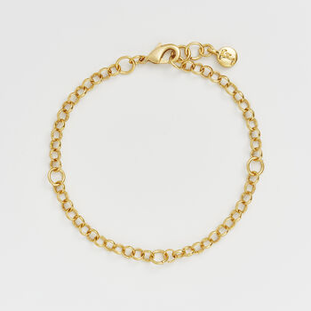 Gold Pansy Charm Bracelet, 3 of 10