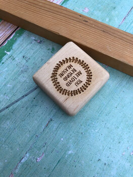 Wooden Retractable Tape Measure Can Be Personalised, 4 of 6