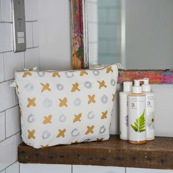 Mirage Xoxo Recycled Cotton Wash Bag, 2 of 4