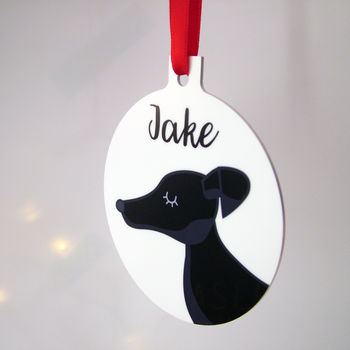 Personalised Dog Breed Christmas Decoration Bold, 7 of 12