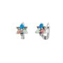 High Quality Opal Flower Sterling Silver Earring, thumbnail 3 of 4