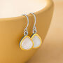 Sterling Silver Mother Of Pearl Drop Earrings, thumbnail 1 of 4