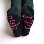 Ready For Wine Personalised Socks, thumbnail 2 of 2