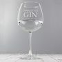 Personalised Engraved Gin Balloon Glass, thumbnail 3 of 3