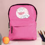 Personalised Princess Ballerina Pink Backpack, thumbnail 1 of 5