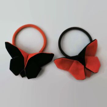 Halloween Fabric, Origami Butterflies, Hair Clip/Bands, 3 of 11