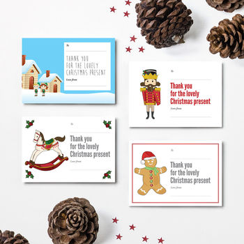 Christmas Thank You Postcards 2016 By Able Labels | notonthehighstreet.com