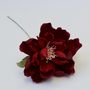 Deep Red Single Stem Paper Flower, thumbnail 1 of 4