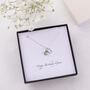 Silver Swarovski Birthstone And Initial Necklace, thumbnail 6 of 11