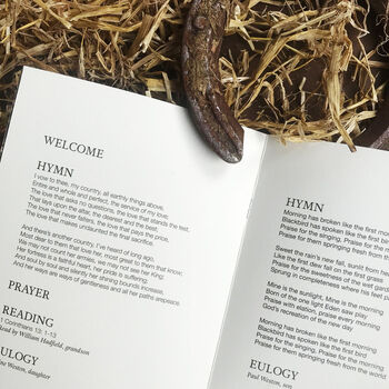 Horse Themed Funeral Order Of Service Booklet, 3 of 6