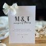 Personalised Floral Initials Engagement Card, thumbnail 3 of 4