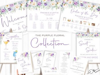 Purple Wedding Place Cards, 4 of 4