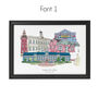 Loughborough Graduation Skyline Personalised Print, thumbnail 2 of 5