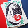 Retro Tattoo Mother's Day Card, thumbnail 1 of 2