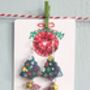 Christmas Colour Tree Painted Earrings With Stand, thumbnail 3 of 11