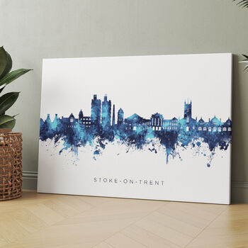 Stoke On Trent Skyline Cityscape Art Print, 7 of 12