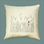 Lavender And Ladybirds Cushion Cover, thumbnail 1 of 4