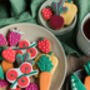 Personalised Jar Of Gardeners Fruit And Vegetable Biscuits, thumbnail 5 of 8