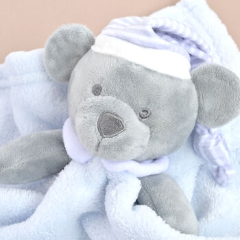 Personalised Teddy Bear Comforter For Baby, 3 of 9
