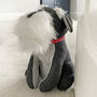 Luxury Schnauzer Puppy Padded Doorstop, thumbnail 1 of 2