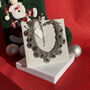 Christmas Party Necklace In Rhodium Silver Tone, thumbnail 1 of 3