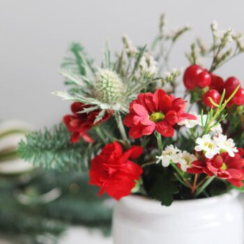 Fresh Flower Christmas Posy And Card, 7 of 7