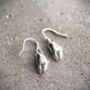Sterling Silver Crab Claw Drop Earrings, thumbnail 2 of 3