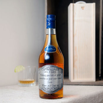 Personalised Brandy With Ornate Label, 3 of 4