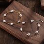 Sterling Silver Keshi Pearl Bracelet, thumbnail 6 of 10