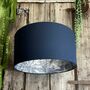 Indigo Vintage Rainforest Lampshades In Deep Space Navy, thumbnail 1 of 6