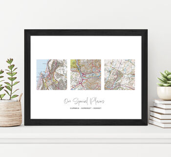 Personalised Favourite Locations Map Print, 3 of 8