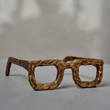 Elton Gold Glasses Sculpture, 3 of 4
