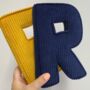 Couples Initials Corduroy Fabric Letters, thumbnail 5 of 8