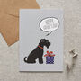Black Schnauzer Father's Day Card – Dog Dad Card From The Dog, thumbnail 1 of 12